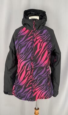 686 Jacket Women Small Black Mannual Court Infidry Insulated Ski Snowboard